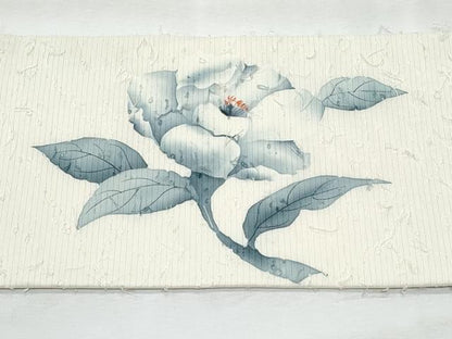 平和屋着物◎九寸名古屋帯　作家物　髭紬　枝花文　正絹　逸品　CABG5148fb