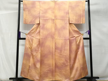 平和屋着物■訪問着　刺繍　溢れ松葉文　暈し染め　正絹　逸品　CABG5197fb