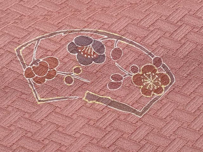 平和屋着物■友禅作家の巨匠　浅井青仁　訪問着　地紙花文　金彩　正絹　逸品　CABG5198fb