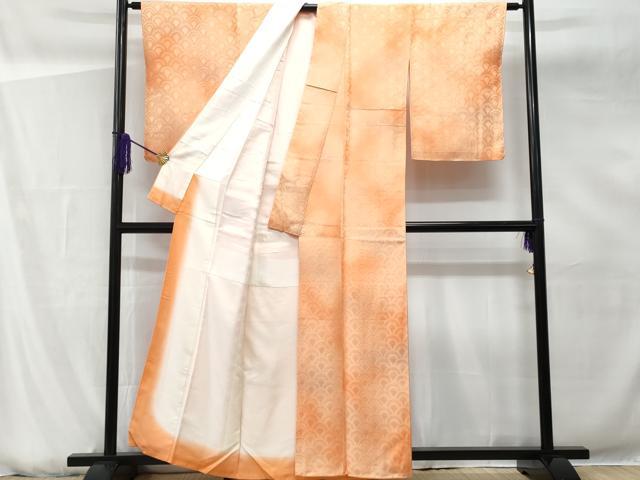 平和屋着物■上質な小紋　青海波　暈し染め　正絹　逸品　未使用　CABG5199fb