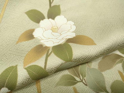平和屋着物●訪問着　枝花文　暈し染め　金彩　鈴乃屋扱い　正絹　逸品　CABG5204ut