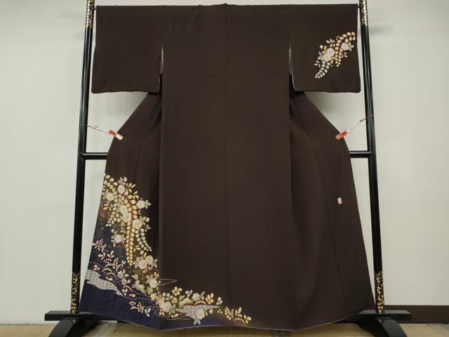 平和屋着物●越後十日町の一流染匠　桐屋・翠山工房　訪問着　辻が花　絞り　跳兎　暈し染め　金彩　やまと誂製　正絹　逸品　CABG5210ut