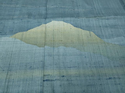 平和屋着物●訪問着　作家物　紬地　遠山文　高島屋扱い　正絹　逸品　CABG5212ut
