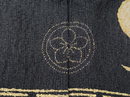 平和屋着物●豪華振袖　地紙花蝶文　暈し染め　金彩　三越扱い　正絹　逸品　CABG5220ut