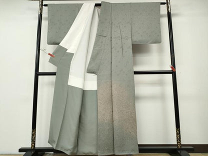 平和屋着物●色留訪問着　枝桜文　暈し染め　金彩　正絹　逸品　CABG5224ut