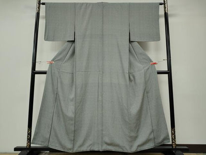 平和屋着物●江戸小紋　菱吉祥文　正絹　逸品　未使用　CABG5233ut
