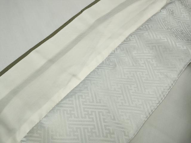 平和屋着物●訪問着　駒刺繍　扇面草花文　暈し染め　金彩　正絹　逸品　CABG5238ut