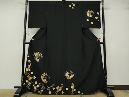 平和屋着物●訪問着　草花文　やまと誂製　正絹　逸品　CABG5244ut