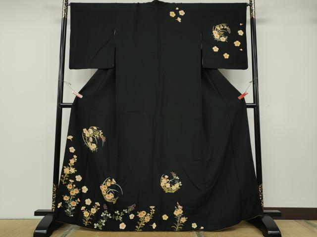 平和屋着物●訪問着　草花文　やまと誂製　正絹　逸品　CABG5244ut