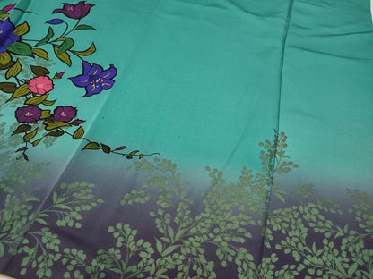 平和屋着物●豪華振袖　草花文　暈し染め　正絹　逸品　CABG5247ut