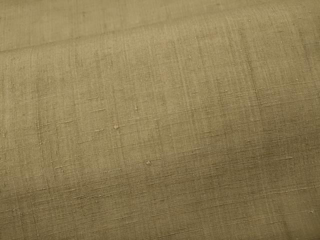平和屋着物●本場結城紬　重要無形文化財　結城紬　榛色　正絹　逸品　CABG5259ut