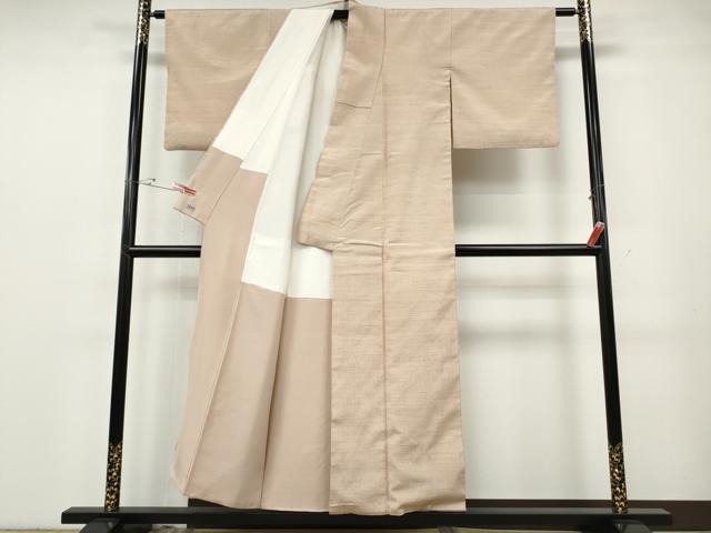 平和屋着物●上質な紬　色無地　洗柿色　高島屋扱い　正絹　逸品　CABG5261ut