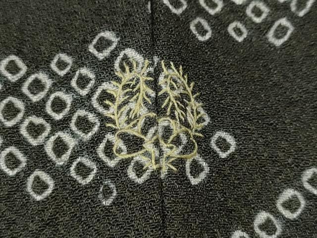 平和屋着物●訪問着　辻が花　絞り　刺繍　金糸　正絹　逸品　CABG5269ut
