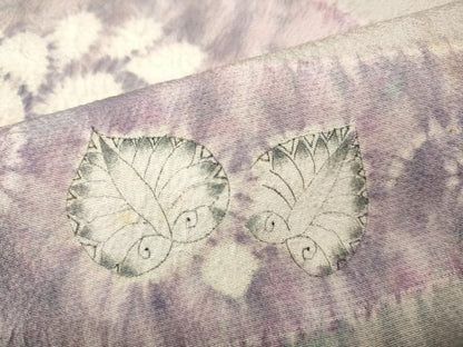 平和屋着物●訪問着　辻が花　絞り　正絹　逸品　CABG5276ut