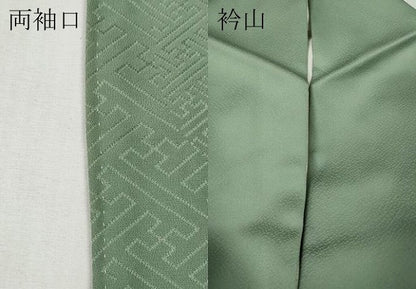 平和屋着物●染色作家　斉藤三才　訪問着　寿光織　三才鳥　暈し染め　金糸　正絹　逸品　CABG5278ut