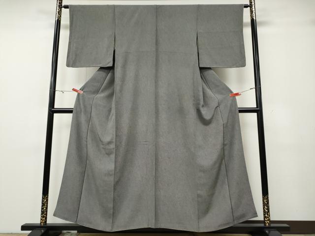 平和屋着物●江戸小紋　鮫小紋柄　黒地　大丸扱い　正絹　逸品　CABG5286ut