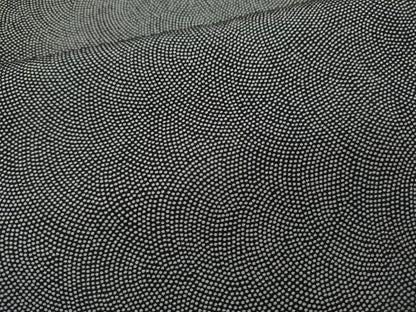平和屋着物●江戸小紋　鮫小紋柄　黒地　大丸扱い　正絹　逸品　CABG5286ut