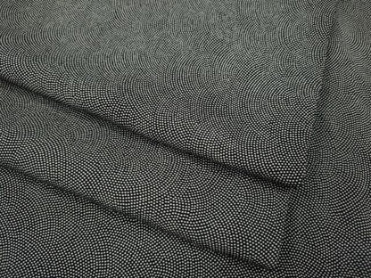 平和屋着物●江戸小紋　鮫小紋柄　黒地　大丸扱い　正絹　逸品　CABG5286ut