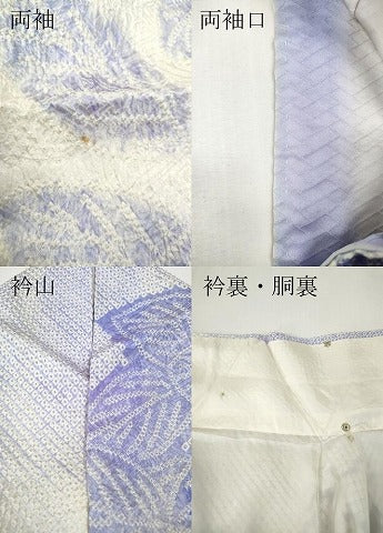 平和屋着物●豪華振袖　総絞り　草花文　暈し染め　正絹　逸品　CABG5287ut