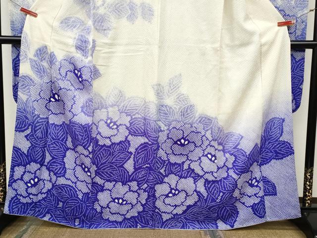 平和屋着物●豪華振袖　総絞り　草花文　暈し染め　正絹　逸品　CABG5287ut