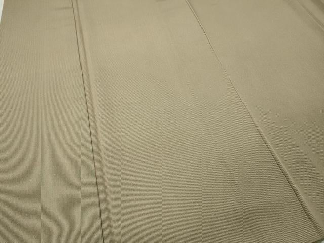 平和屋着物●江戸小紋　万筋　伽羅色×松葉色　正絹　逸品　CABG5289ut
