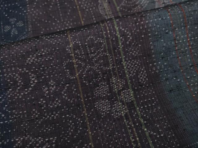 平和屋着物●上質な紬　吉祥文　正絹　逸品　未使用　CABG5295ut
