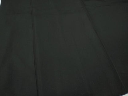 平和屋着物●男性　黒紋付・羽織セット　羽裏：切嵌文　正絹　逸品　CABG5298ut