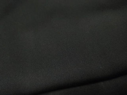 平和屋着物●男性　黒紋付・羽織セット　羽裏：切嵌文　正絹　逸品　CABG5298ut