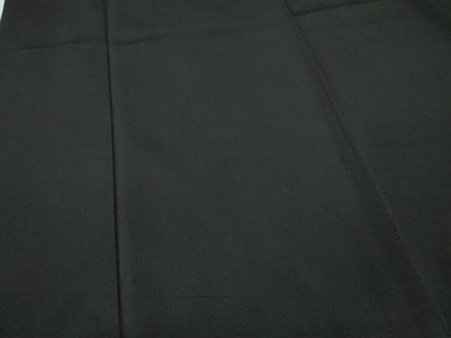 平和屋着物●男性　黒紋付・羽織セット　羽裏：人物風景文　キングサイズ　正絹　逸品　CABG5299ut