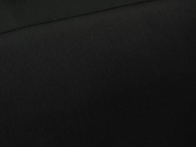 平和屋着物●男性　黒紋付・羽織セット　羽裏：風景文　正絹　逸品　CABG5300ut