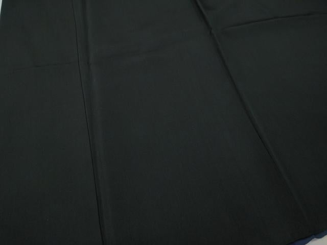 平和屋着物●男性　黒紋付・羽織セット　羽裏：仕覆文　正絹　逸品　CABG5302ut
