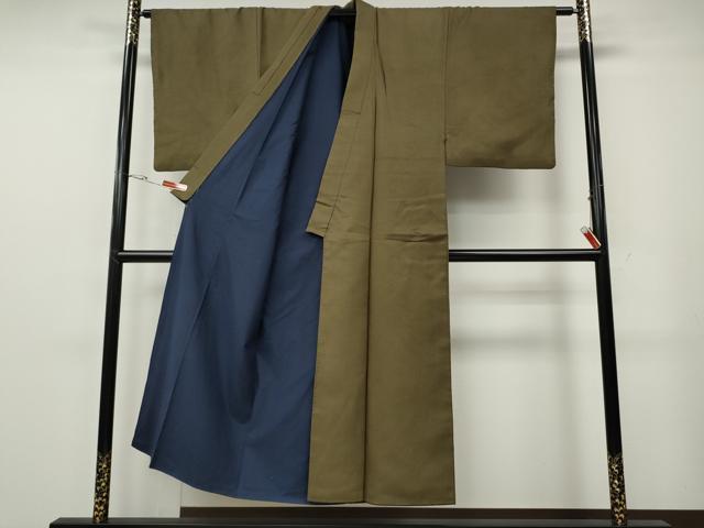 平和屋着物●男性　紬　十字絣　正絹　逸品　CABG5304ut