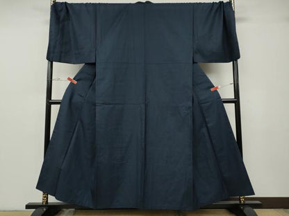 平和屋着物●男性　紬　100亀甲　総詰め　キングサイズ　正絹　逸品　CABG5305ut