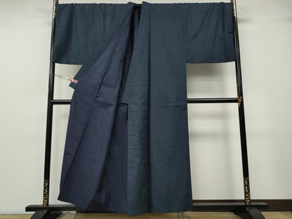 平和屋着物●男性　紬　100亀甲　総詰め　キングサイズ　正絹　逸品　CABG5305ut