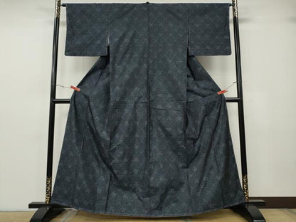 平和屋着物●本場大島紬　鳳凰菱花文　正絹　逸品　CABG5307ut
