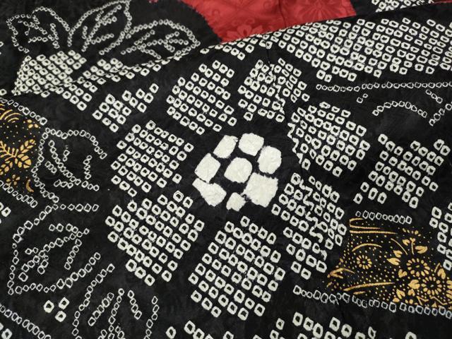 平和屋着物●豪華振袖　絞り　熨斗花文　金彩　正絹　逸品　CABG5311ut