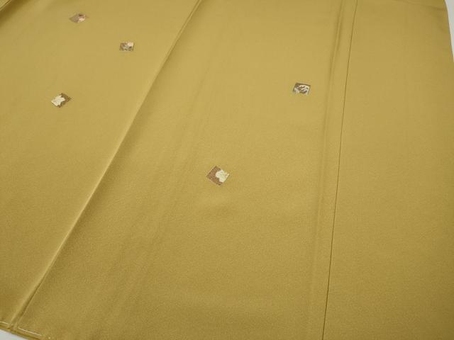 平和屋着物●訪問着　刺繍　色紙立波花文　金彩　正絹　逸品　未使用　CABG5317ut