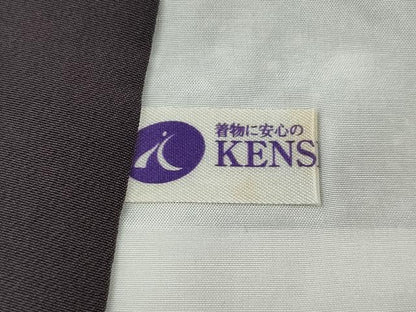 平和屋着物●江戸小紋　横段吉祥文　鬼しぼ縮緬　健勝苑扱い　正絹　逸品　CABG5318ut