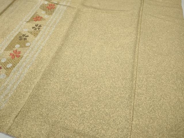 平和屋着物●訪問着　駒刺繍　エ霞花蝶間道　金彩　正絹　逸品　CABG5323ut