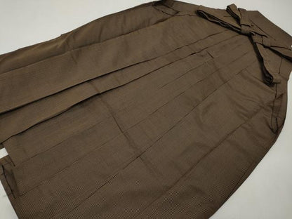 平和屋着物●男性　馬乗り袴　縞　正絹　逸品　CABG5327ut