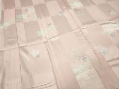 平和屋着物●長襦袢　無双仕立て　舞桜花文　洗える着物　CABG5328ut