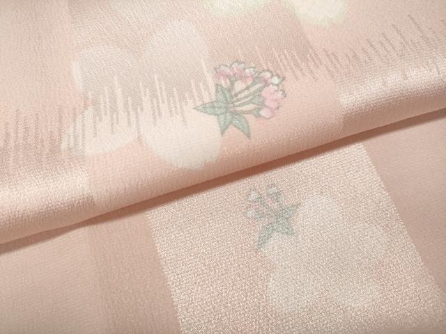 平和屋着物●長襦袢　無双仕立て　舞桜花文　洗える着物　CABG5328ut