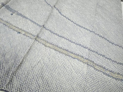 平和屋着物●訪問着　絞り　刺繍　草花文　暈し染め　金彩　仮絵羽　正絹　逸品　未使用　CABG5329ut
