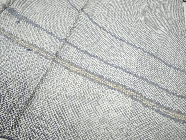 平和屋着物●訪問着　絞り　刺繍　草花文　暈し染め　金彩　仮絵羽　正絹　逸品　未使用　CABG5329ut