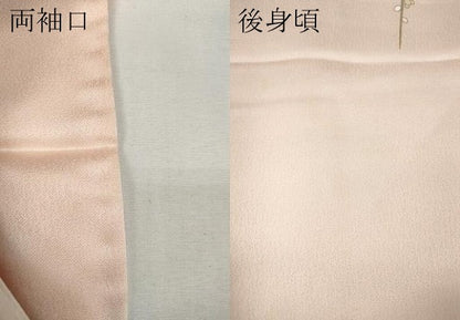 平和屋着物●訪問着　短冊草花文　暈し染め　金彩　正絹　逸品　CABG5335ut