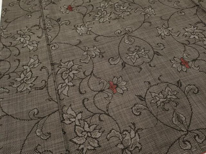 平和屋着物●本場大島紬　7マルキ　花唐草文　正絹　逸品　未使用　CABG5344ut