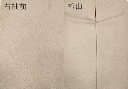平和屋着物●無地絵訪問着　立波地紋　灰桜色　正絹　逸品　CABG5349ut