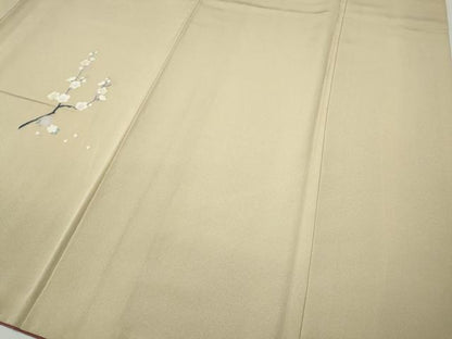 平和屋着物●訪問着　地紙松梅文　暈し染め　正絹　逸品　CABG5357ut