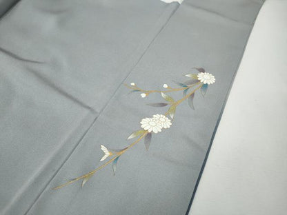 平和屋着物●訪問着　地紙枝花文　暈し染め　金彩　正絹　逸品　CABG5359ut