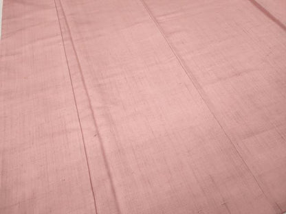 平和屋着物●上質な紬　紅梅色　正絹　逸品　CABG5360ut